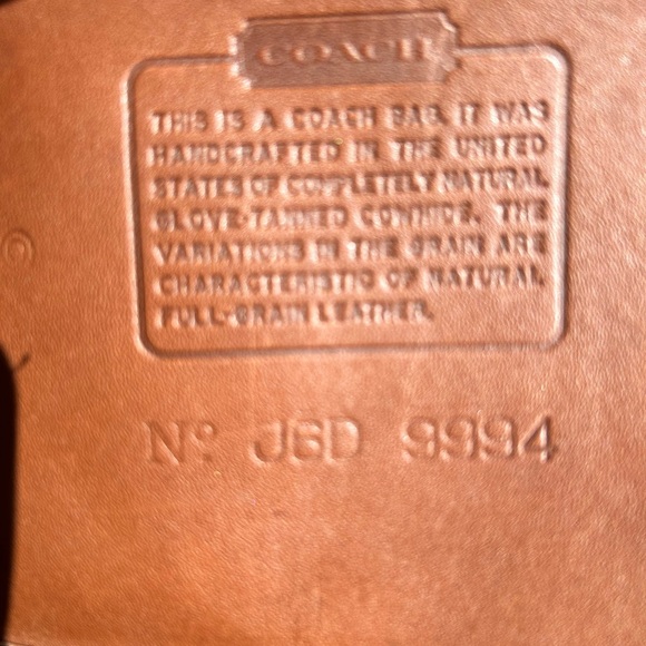 Authentic Vintage Coach Leather Drawstring Backpack in London Tan main image 6